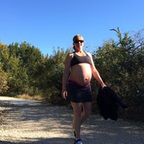 just before giving birth max body weight at 170.